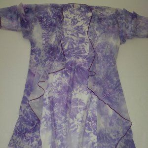 LuLaRoe Purple Tie Dye Kimono